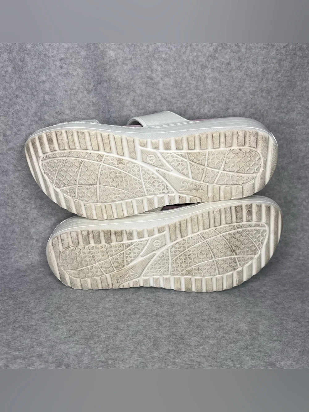 Dansko Kandi Buckled Slide Platform Sandal Pearl Iridescent Size EU41 US 10.5/11